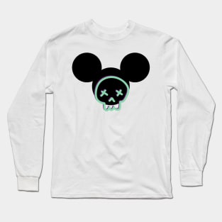 skull mouse graffiti art Long Sleeve T-Shirt